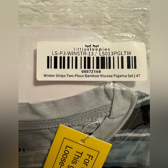 NIP LS Winter Stripes 2pc Set - Picture 3 of 3